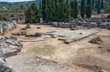 The Altar of Zeus at Nemea, Greece. Creator: Samuel Magal