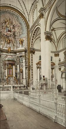 The altar, Church of Guadaloupe, [the Cathedral], City of Mexico, between 1884 and 1900. Creator: William H. Jackson