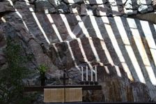 The altar, Temppeliaukio Church, Helsinki, Finland, 2011. Creator: Sheldon Marshall