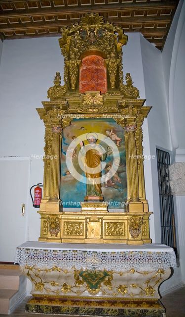 The altarpiece in Corpus Christi (Old Main Synagogue), Segovia, Spain, 2007. Creator: Samuel Magal.