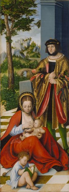 The Altarpiece of the Holy Kinship (left wing), 1509