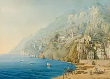 The Amalfi Coast, 1839. Creator: Mendelssohn Bartholdy, Felix (1809-1847)