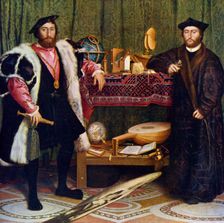 The Ambassadors 1533, (1912).Artist: Hans Holbein the Younger
