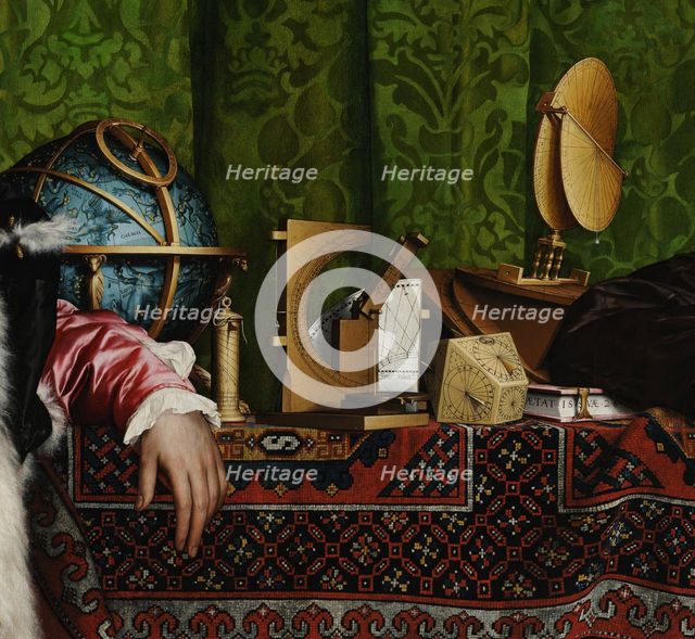 The Ambassadors (Detail), 1533. Artist: Holbein, Hans, the Younger (1497-1543)