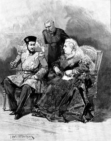 ...The Ameer of Afghanistan's son, His Highness the Shahzada Nasrullah Khan, at Windsor Castle, 1895 Creator: P Naumann