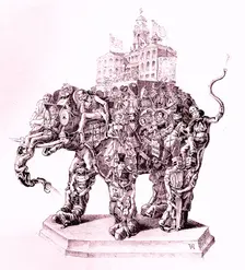 The American Museum (Humbug's American Museum), 1851., 1851. Creator: Adam Weingartner