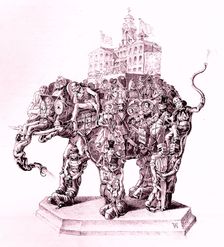 The American Museum (Humbug's American Museum), 1851., 1851. Creator: Adam Weingartner