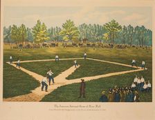 The American National Game of Base Ball, ca 1866. Creator: Currier & Ives
