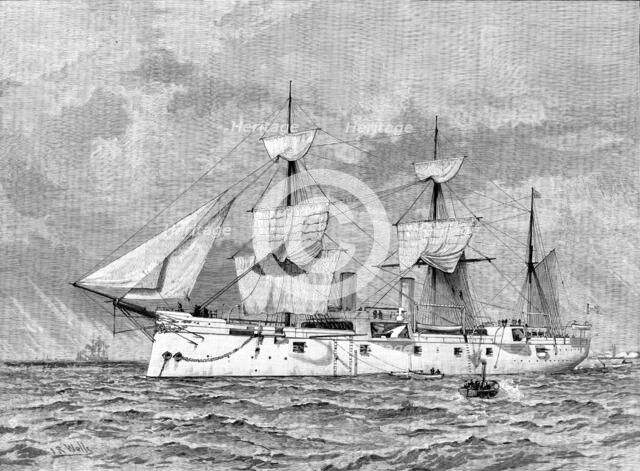 The American Navy: steel cruiser Chicago...in the Mediterranean, 1890. Creator: Unknown.