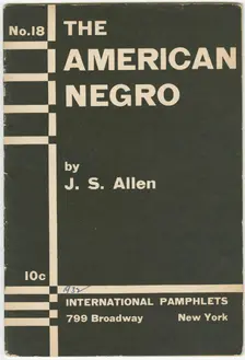 The American Negro 1932. Creator: Unknown