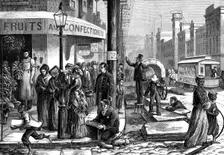The American Centennial Exhibition: one of the Principal Streets in Philadelphia, 1876. Creator: Unknown