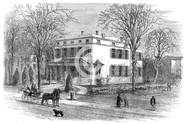 The American Centennial Exhibition...Residence of the Officers of the British Commission...1876. Creator: Bernstrom.