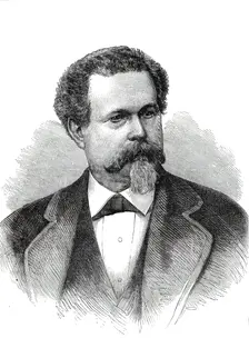 The American Centennial Festival Exhibition at Philadelphia: the Hon. J. R. Hawley...1876. Creator: Unknown