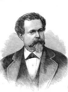 The American Centennial Festival Exhibition at Philadelphia: the Hon. J. R. Hawley...1876. Creator: Unknown