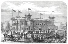 The American Centennial Festival Exhibition at Philadelphia, the Judges Hall, 1876. Creator: Unknown