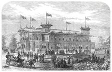 The American Centennial Festival Exhibition at Philadelphia, the Judges Hall, 1876. Creator: Unknown