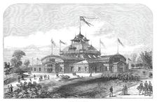 The American Centennial Festival Exhibition at Philadelphia, the Women's Pavilion, 1876. Creator: Unknown