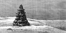 The American Franklin Search Expedition: Monument at Douglas Bay, 1881. Creator: Unknown