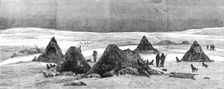 The American Franklin Search Expedition: autumn camp on King William's Land, 1881. Creator: Crane