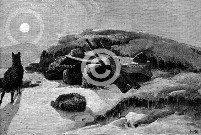 The American Franklin Search Expedition: an Arctic night's lodging, 1881. Creator: Unknown.