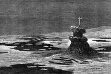 The American Franklin Search Expedition: boat place, Erebus Bay, 1881. Creator: Unknown