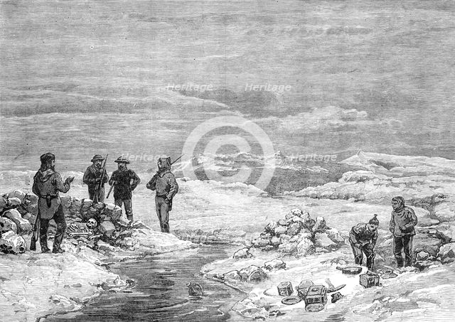 The American Franklin Search Expedition - grave of Lt. John Irving, R.N., 1881. Creator: Unknown.