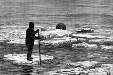 The American Franklin Search Expedition - ice breaking up, July 24, 1879, (1881). Creator: Frank Dadd