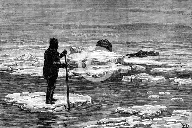 The American Franklin Search Expedition - ice breaking up, July 24, 1879, (1881). Creator: Frank Dadd.