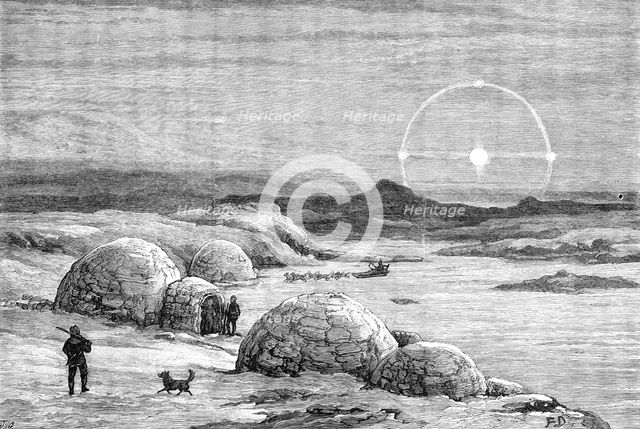 The American Franklin Search Expedition - Lake Daly, 1881. Creator: Frank Dadd.