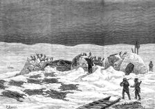 The American Franklin Search Expedition - reindeer camp in King William's Land, 1881. Creator: Unknown