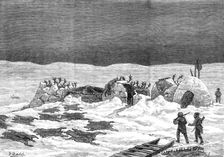 The American Franklin Search Expedition - reindeer camp in King William's Land, 1881. Creator: Unknown