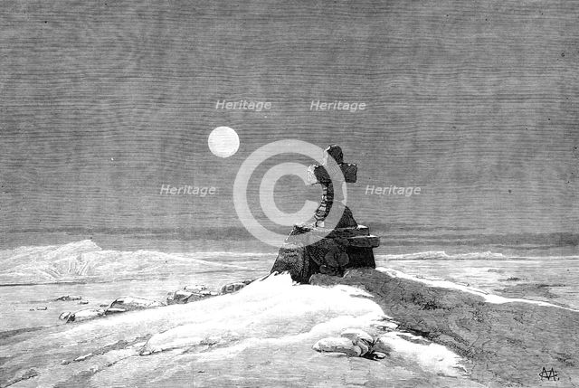 The American Franklin Search Expedition - Starvation Cove, 1881. Creator: Unknown.