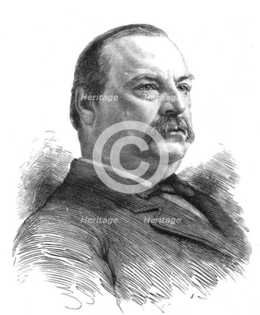 ''The American Presidential Election; Mr. Grover Cleveland, Ex-President and Democratic Candidate fo Creator: Unknown.