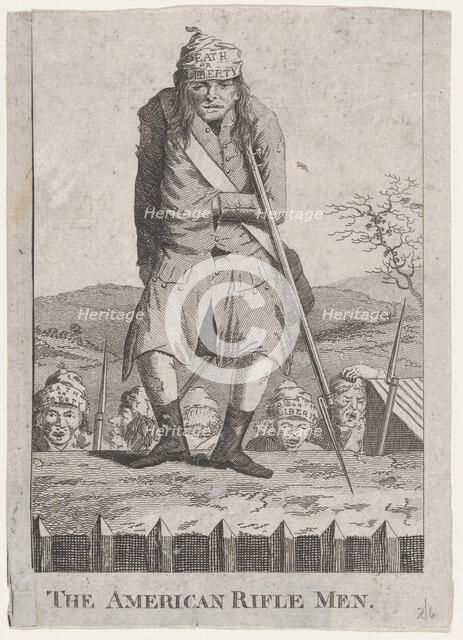 The American Rifle Men, 1776., 1776. Creator: Anon.