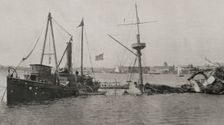The American steamship tug "Right Arm", Havana, Cuba, 1898. Creator: Unknown