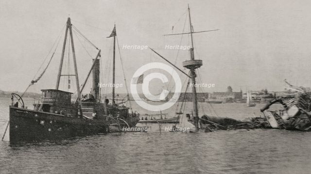 The American steamship tug "Right Arm", Havana, Cuba, 1898.  Creator: Unknown.