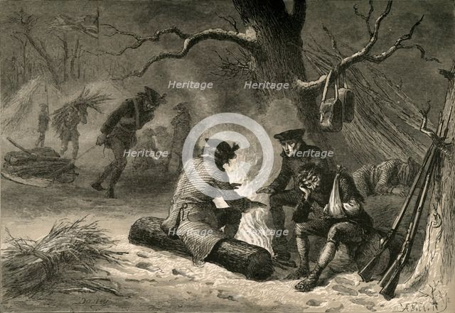'The American Troops at Valley Forge', 1877. Creator: Albert Bobbett.