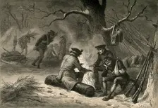 The American Troops at Valley Forge 1877. Creator: Albert Bobbett