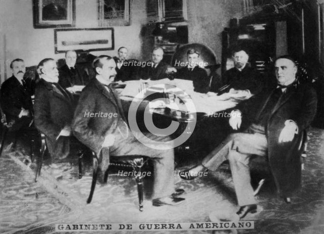 The American War cabinet, 1898. Artist: Unknown
