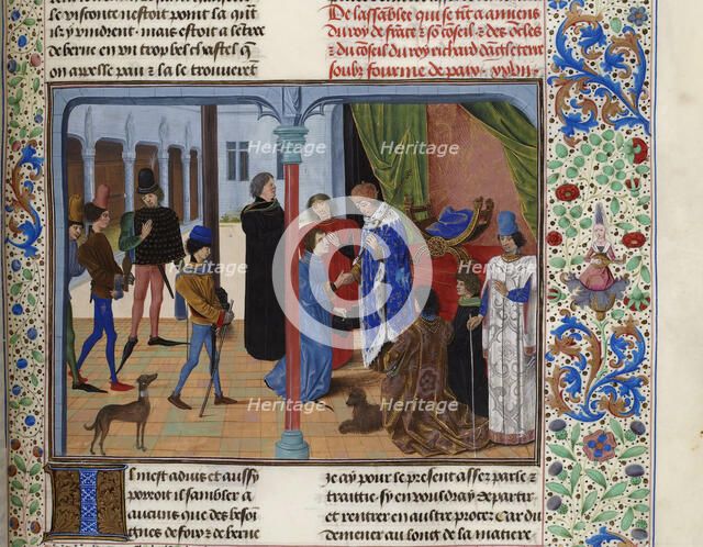 The Amiens Negotiations, 1392, ca 1470-1475. Creator: Anonymous.