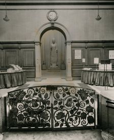 The Amitabha Buddha in the Central Hall: view from the Vestibule...Chinese Art, 1935-36), 1935. Creator: Unknown