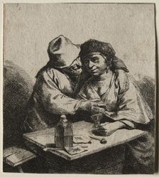 The Amorous Couple. Creator: Cornelis Pietersz Bega (Dutch, 1631/32-1664)