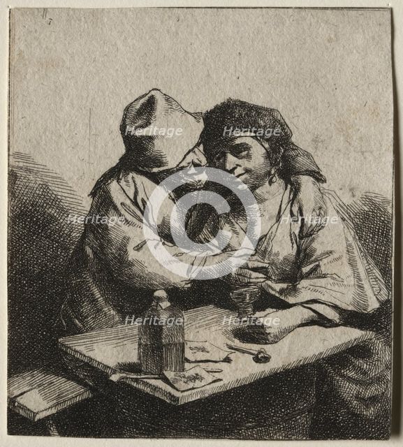 The Amorous Couple. Creator: Cornelis Pietersz Bega (Dutch, 1631/32-1664).