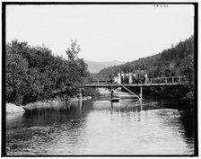 The Ammonoosuc at Mount Pleasant House, White Mountains, between 1890 and 1901. Creator: Unknown