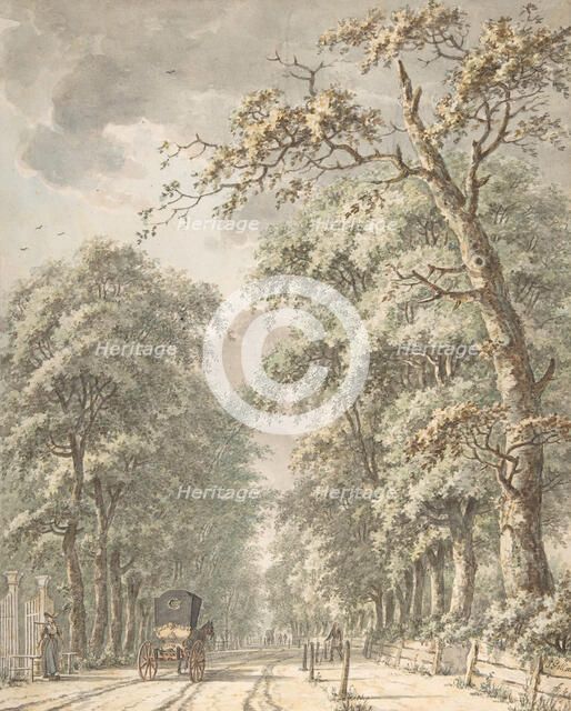 The Amstelveen Road from Amsterdam towards Amstelveen, mid-18th-late 18th century. Creator: Johann Edler Goll van Franckenstein.