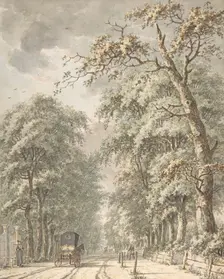 The Amstelveen Road from Amsterdam towards Amstelveen, mid-18th-late 18th century. Creator: Johann Edler Goll van Franckenstein