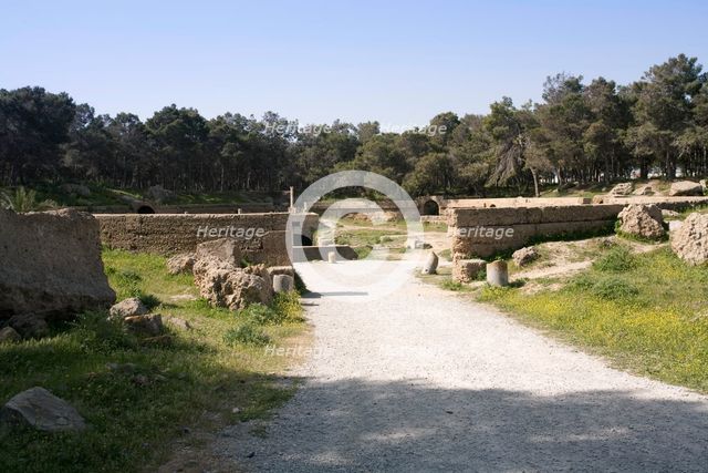 The amphitheatre at Carthage, Tunisia. Creator: Samuel Magal.