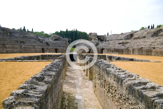 The amphitheatre at Italica, Spain, 2007. Creator: Samuel Magal.