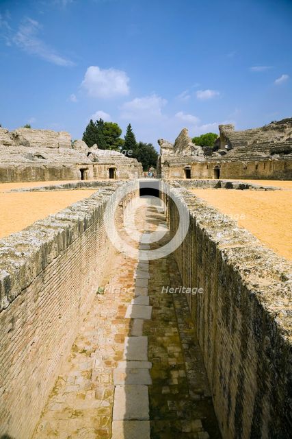 The amphitheatre at Italica, Spain, 2007. Creator: Samuel Magal.