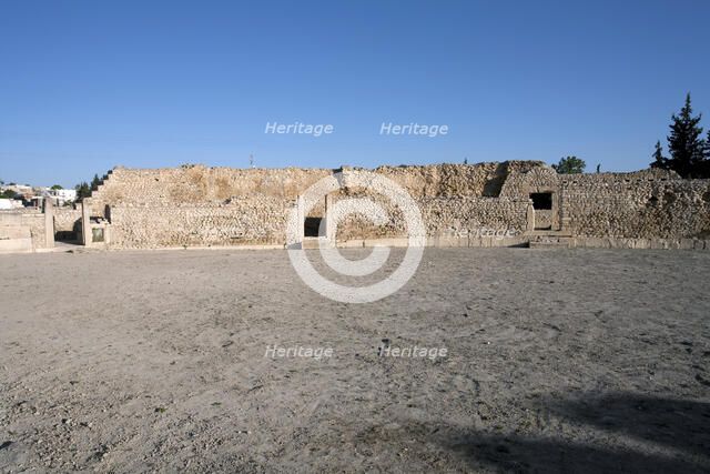 The amphitheatre at Mactaris, Tunisia. Artist: Samuel Magal